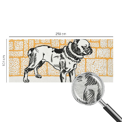 Fototapeta na míru do obýváku Retro pes