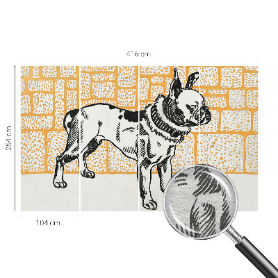 Fototapeta na míru do obýváku Retro pes