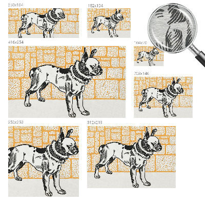 Fototapeta na míru do obýváku Retro pes