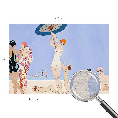 Moderní fototapeta na míru Retro pláž