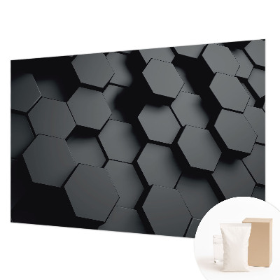 Fototapeta na míru do ložnice 3D šestiúhelníky