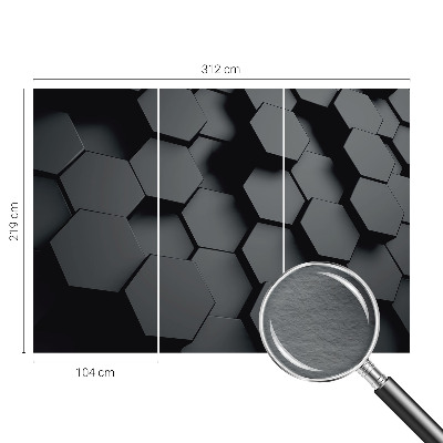 Fototapeta na míru do ložnice 3D šestiúhelníky