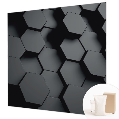 Fototapeta na míru do ložnice 3D šestiúhelníky
