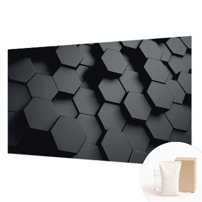 Fototapeta na míru do ložnice 3D šestiúhelníky