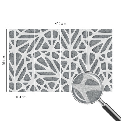 Fototapeta s potiskem na vliesu Geometrická síť