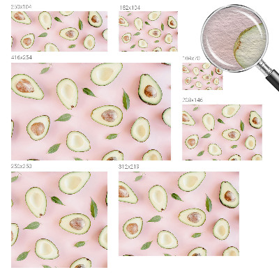 Fototapeta na míru do ložnice Složení avokáda