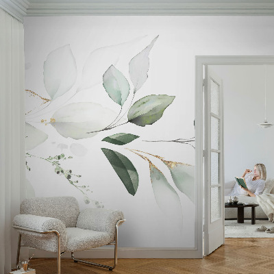 Fototapeta na míru do ložnice Zelené listy