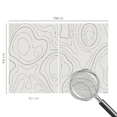 Fototapeta na míru do obýváku Tekutinové linky