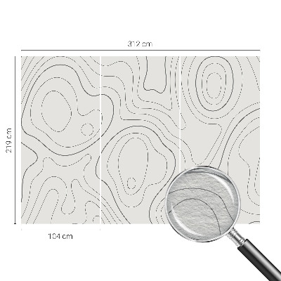 Fototapeta na míru do obýváku Tekutinové linky