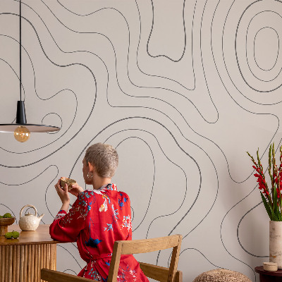 Fototapeta na míru do obýváku Tekutinové linky