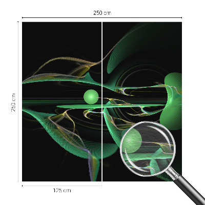 Vliesová fototapeta na zeď Zelené vlny