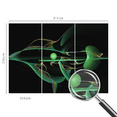 Vliesová fototapeta na zeď Zelené vlny