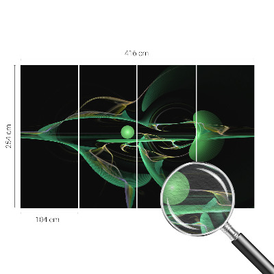 Vliesová fototapeta na zeď Zelené vlny