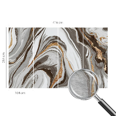Moderní fototapeta na míru Mramorové víry