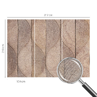 Fotografická tapeta na vliesu Vlny dřeva