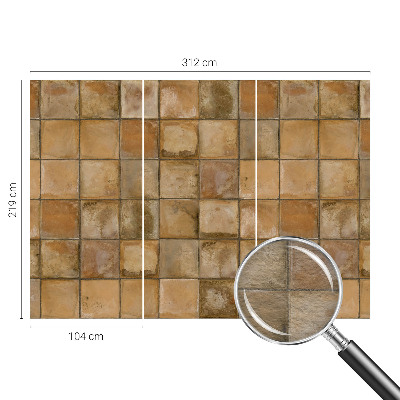 Vliesová fototapeta na zeď Rustikální mozaika