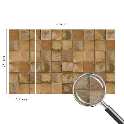 Vliesová fototapeta na zeď Rustikální mozaika