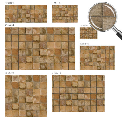 Vliesová fototapeta na zeď Rustikální mozaika