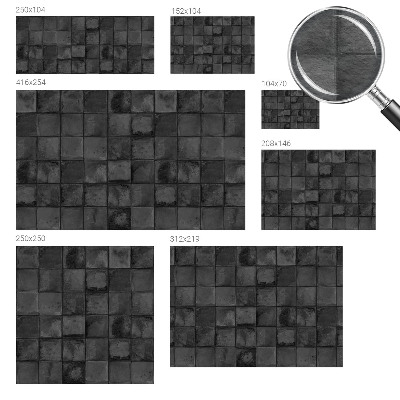 Fototapeta do ložnice Šedé dlaždice