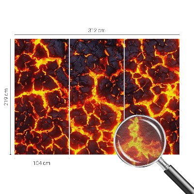 Fotografická tapeta vliesová Silné magma