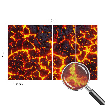 Fotografická tapeta vliesová Silné magma