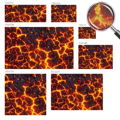 Fotografická tapeta vliesová Silné magma