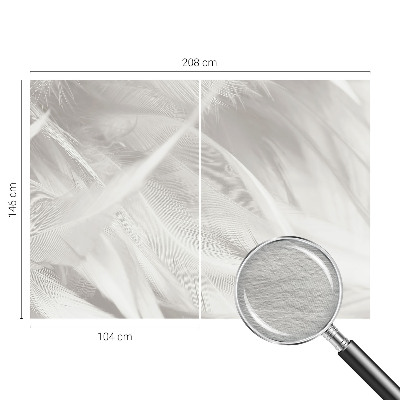 Moderní fototapeta na míru Jemné peří