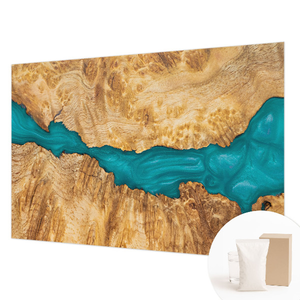 Fototapeta na míru do ložnice Dřevo a pryskyřice