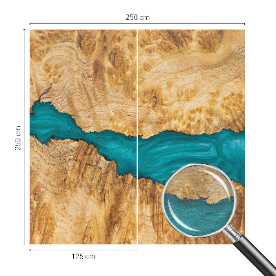 Fototapeta na míru do ložnice Dřevo a pryskyřice