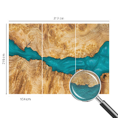 Fototapeta na míru do ložnice Dřevo a pryskyřice