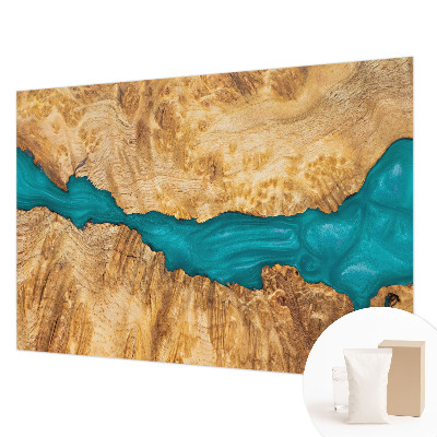 Fototapeta na míru do ložnice Dřevo a pryskyřice