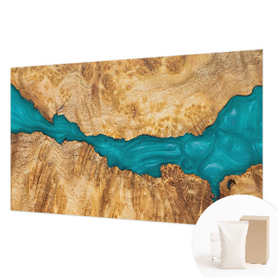 Fototapeta na míru do ložnice Dřevo a pryskyřice