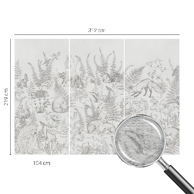 Fototapeta do ložnice Lesní zvířata