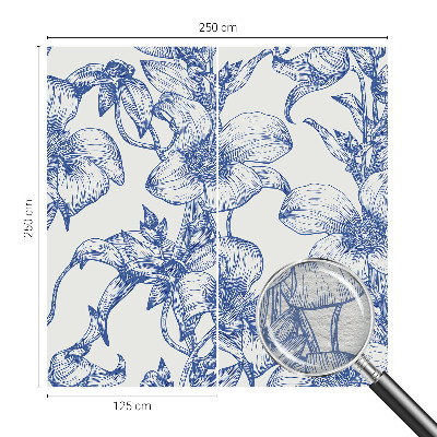 Fotografická tapeta vliesová Květinové větve