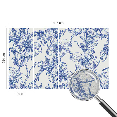 Fotografická tapeta vliesová Květinové větve