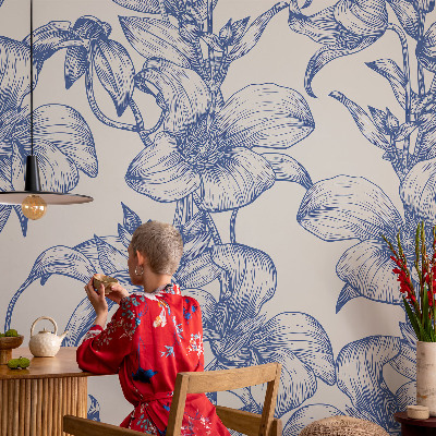 Fotografická tapeta vliesová Květinové větve