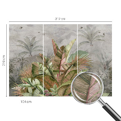 Vliesová fototapeta do ložnice Exotická džungle