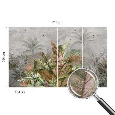 Vliesová fototapeta do ložnice Exotická džungle