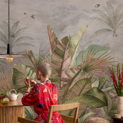 Vliesová fototapeta do ložnice Exotická džungle