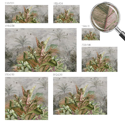 Vliesová fototapeta do ložnice Exotická džungle