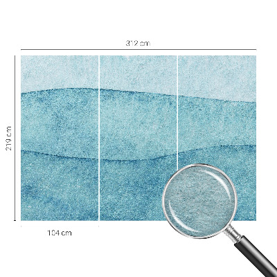 Fototapeta na míru do ložnice Modré vlny