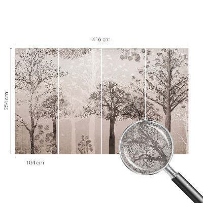 3D fototapeta Křehké stromy