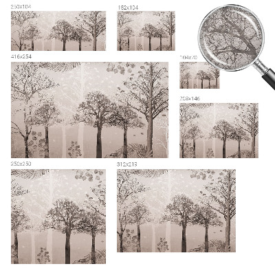 3D fototapeta Křehké stromy