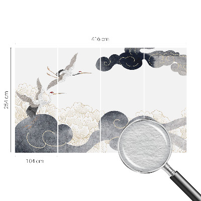 Fototapeta na zeď Jeřábi za letu