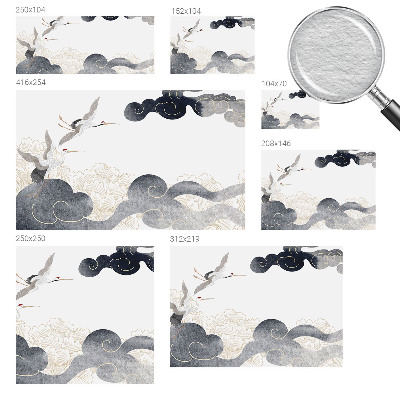 Fototapeta na zeď Jeřábi za letu