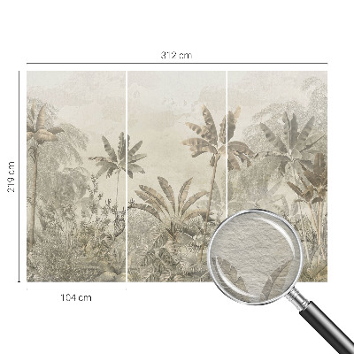 Vliesová fototapeta pro děti Tropická džungle