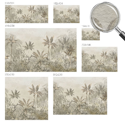 Vliesová fototapeta pro děti Tropická džungle