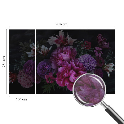 Fototapeta s potiskem na vliesu Květinová elegance