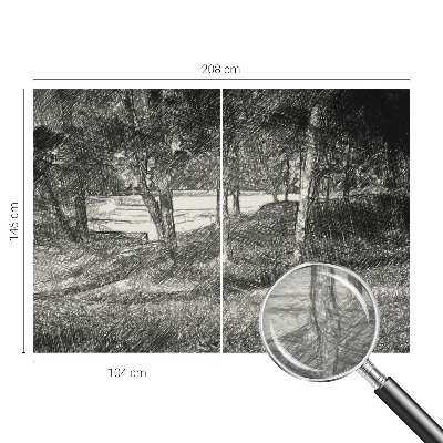 Moderní fototapeta na míru Klidná krajina