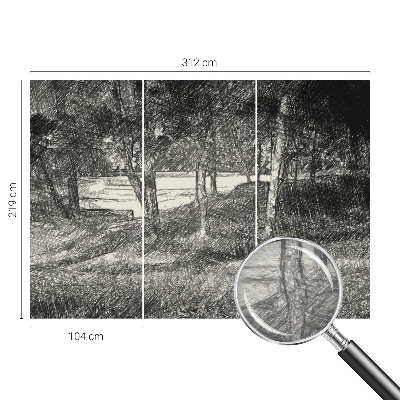 Moderní fototapeta na míru Klidná krajina